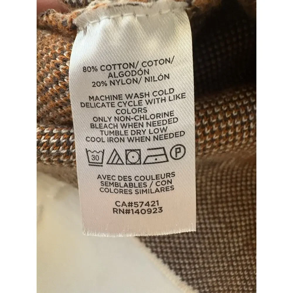 LOFT Petite Plaid Sweater Vest Retro 70s Style Lightweight Cotton Knit - Picture 3 of 7